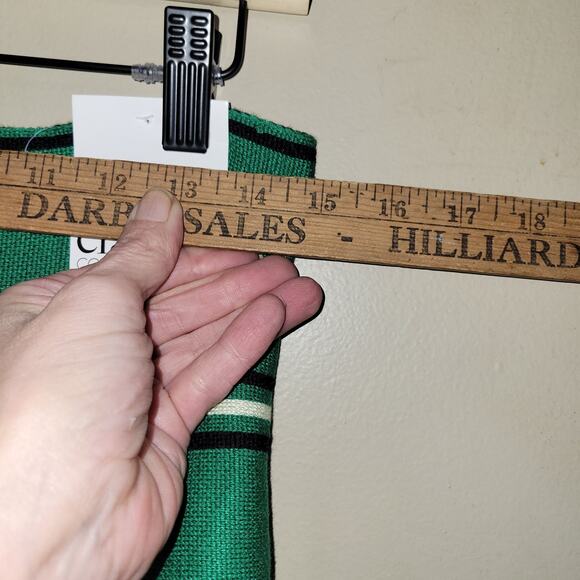 Classic Concepts Los Angeles Green Plaid A-Line Skirt Women’s Size L Preppy - Picture 3 of 7